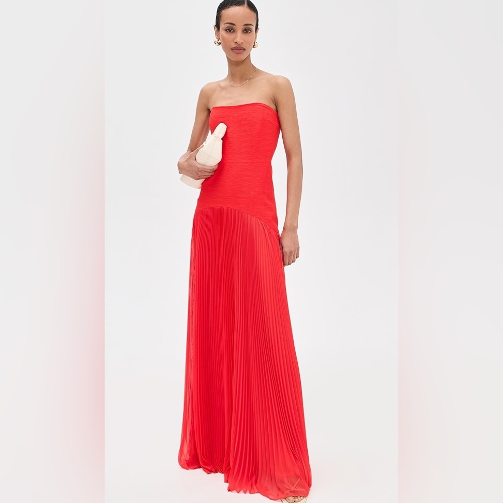 Alexis NWOT Sunniva Strapless Pleated Gown - Picture 3 of 15